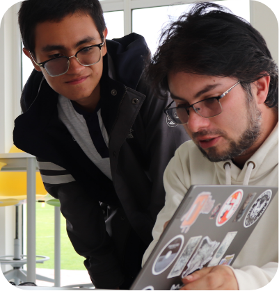 profesor y estudiante